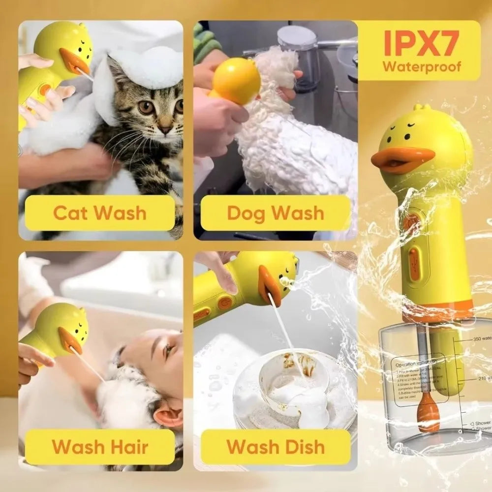 Duck Electric Pet Foam Bathing Machine – USB-C Rechargeable Pet Foam Dispenser Richie's