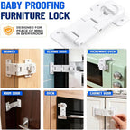 Adhesive Keyless Refrigerator Lock – Baby Proof Fridge & Cabinet Child Safety Lock Richie's