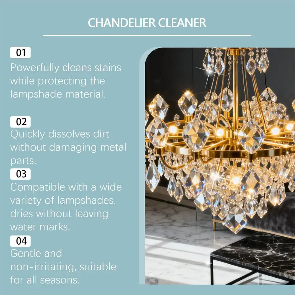 Chandelier Cleaner Spray – No-Rinse Crystal Lamp Solution Chandelier Cleaning Spray Richie's
