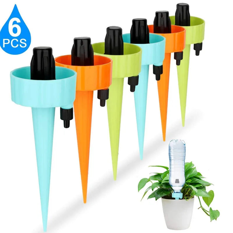 Adjustable Self-Watering Drip Irrigation Spikes | Garden Waterer Drip Irrigation Spikes Richie's 6PCS