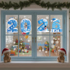 2026 New Year Christmas Snowflake Window Clings – Holiday Decor Holiday Window Clings Richie's