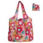 Reusable Foldable Tote Bag – Large Eco Grocery Shopping Bag Reusable Tote Bag Richie's Pink Flower