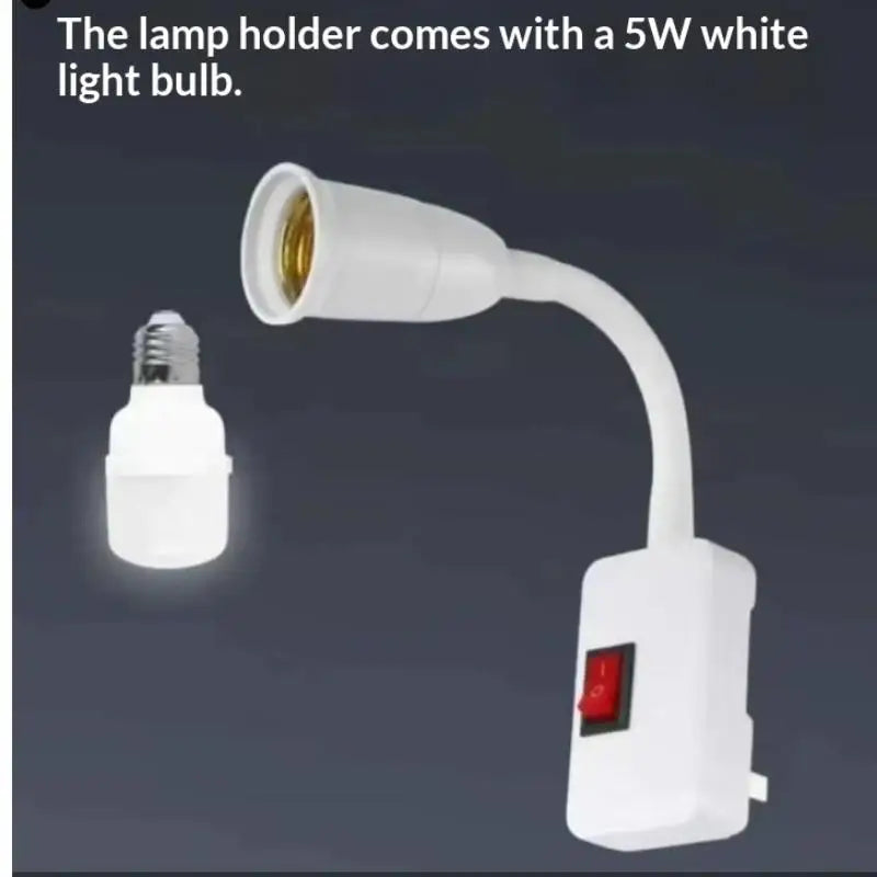 E27 Lamp Holder Socket with Switch – LED Bulb Base Lamp Holder Socket Richie's 5W With Switch No plug