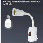 E27 Lamp Holder Socket with Switch – LED Bulb Base Lamp Holder Socket Richie's 5W With Switch No plug