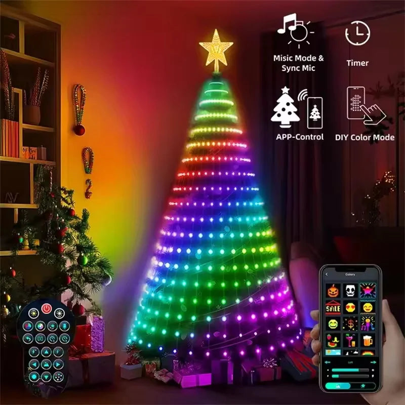 400 LED Smart RGB Christmas String Lights – App & Remote LED Christmas Lights Richie's