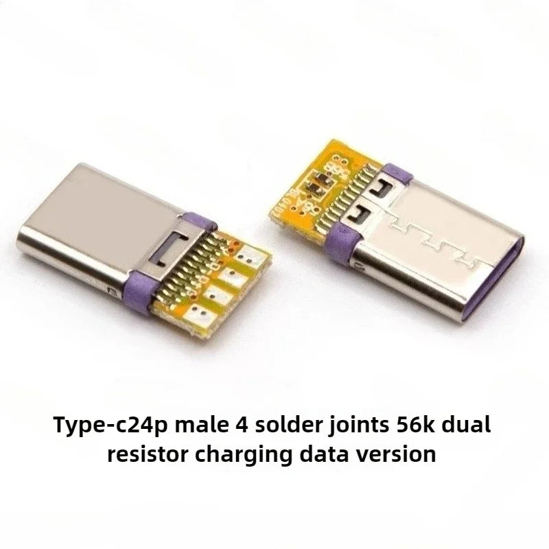 USB C Male Connector Type-C 3.1 16P/24P PCB Solder Plug 5/10PCS USB C Connector Richie's F 24P-4-2 10PCS