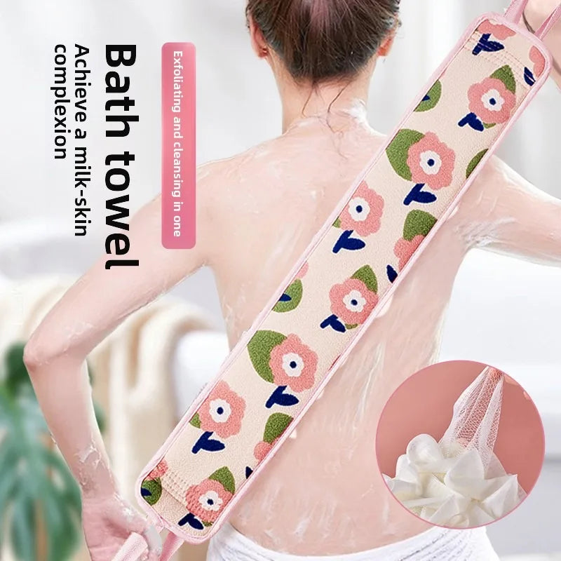 2-in-1 Double-Sided Back Scrubber & Loofah Exfoliating Bath Tool Bath Body Scrubber Richie's