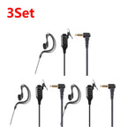 3.5mm 1-Pin Walkie Talkie Earpiece Headset PTT Mic – Motorola YAESU Radio Earpiece Headset Richie's 3 Set