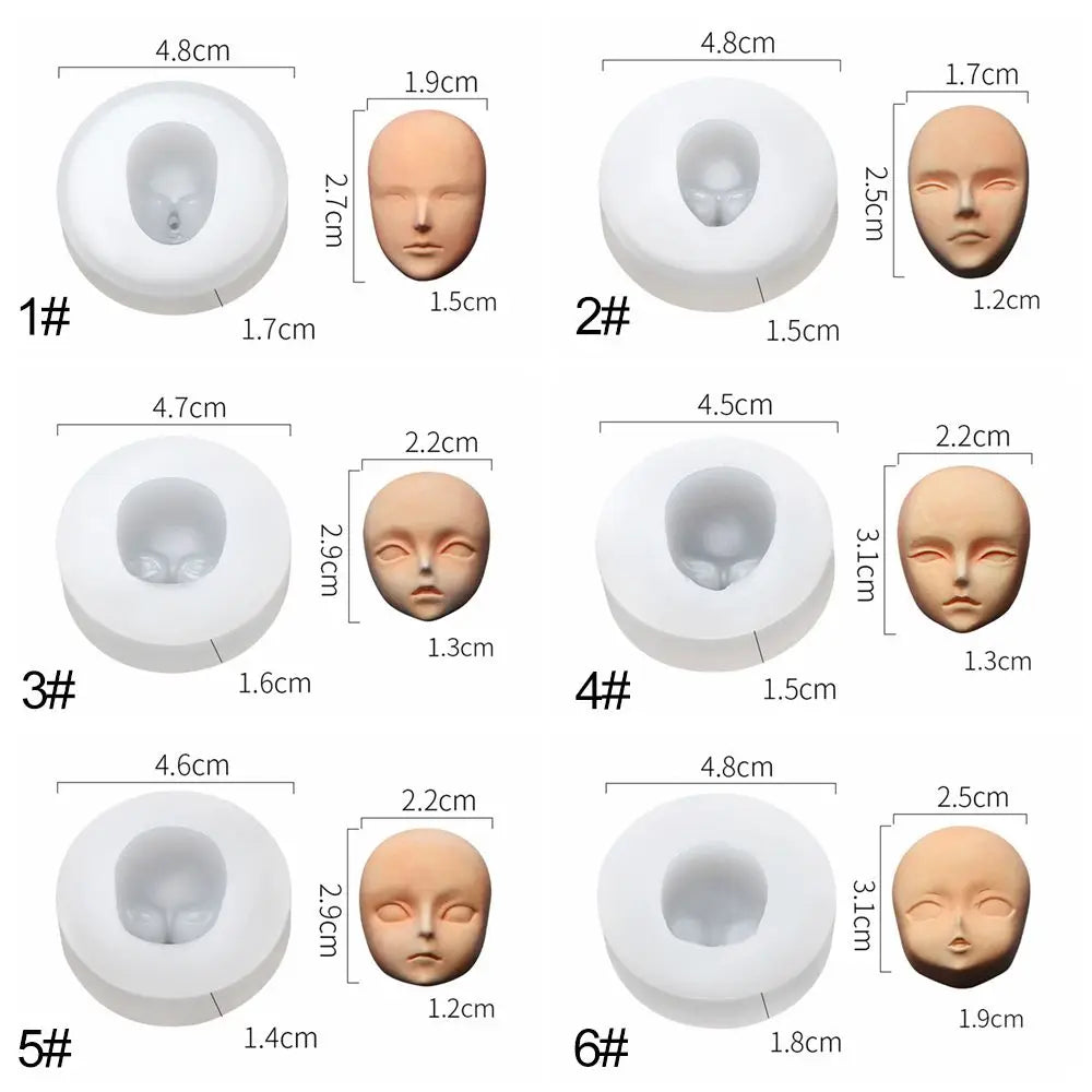 3D Baby Face Silicone Mold – DIY Doll Modification Clay Tool Silicone Craft Mold Richie's
