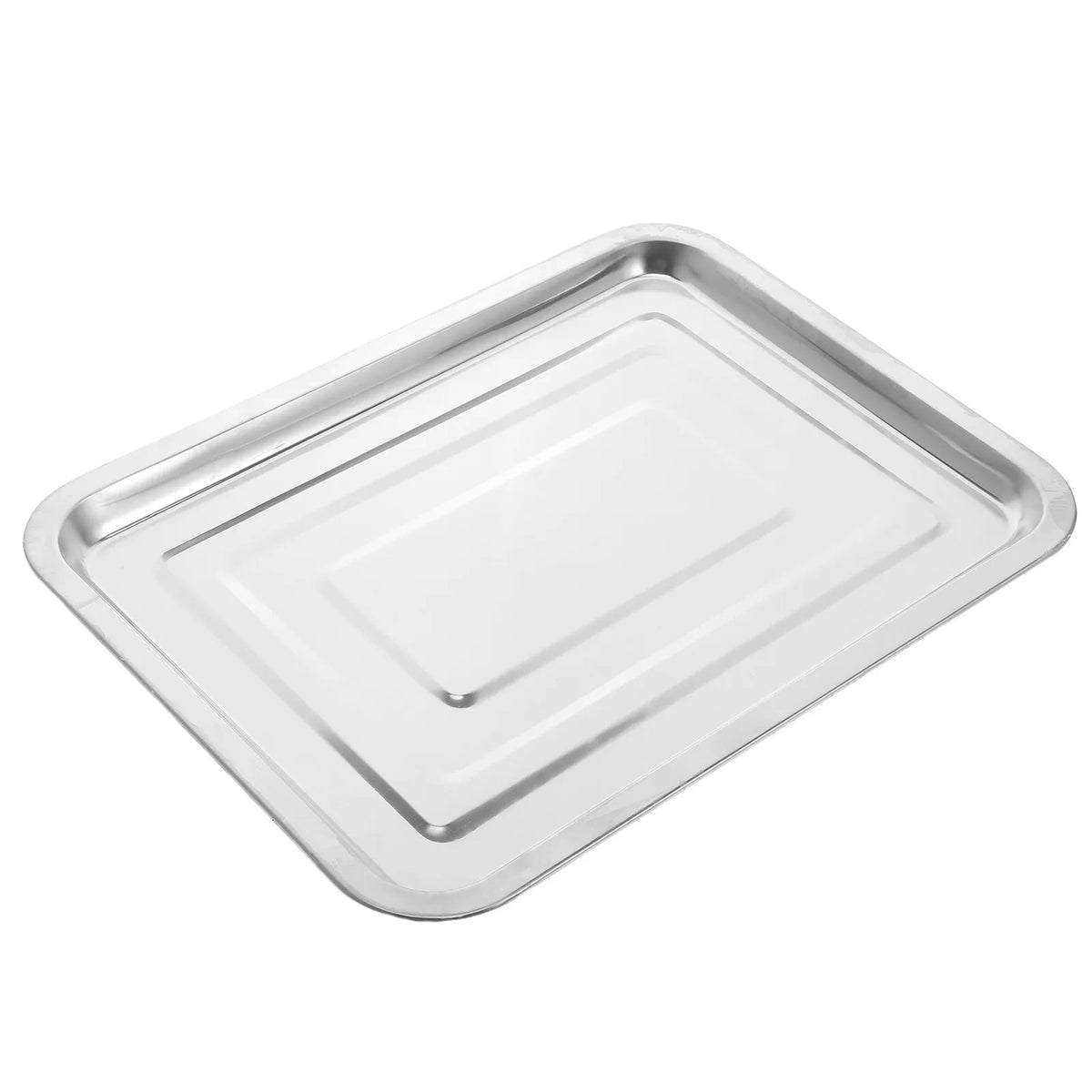 Stainless Steel Rectangular Serving Tray 14" – Buffet Kitchen Serving Tray Richie's
