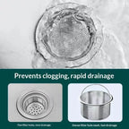 304 Stainless Steel Sink Strainer with Lift Handle | Anti-Clog Sink Drain Strainer Richie's