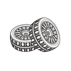 MJX 7304 RC Car Wheel Tires P73300A P73300B2 – Set of 2 RC Car Spare Parts Richie's