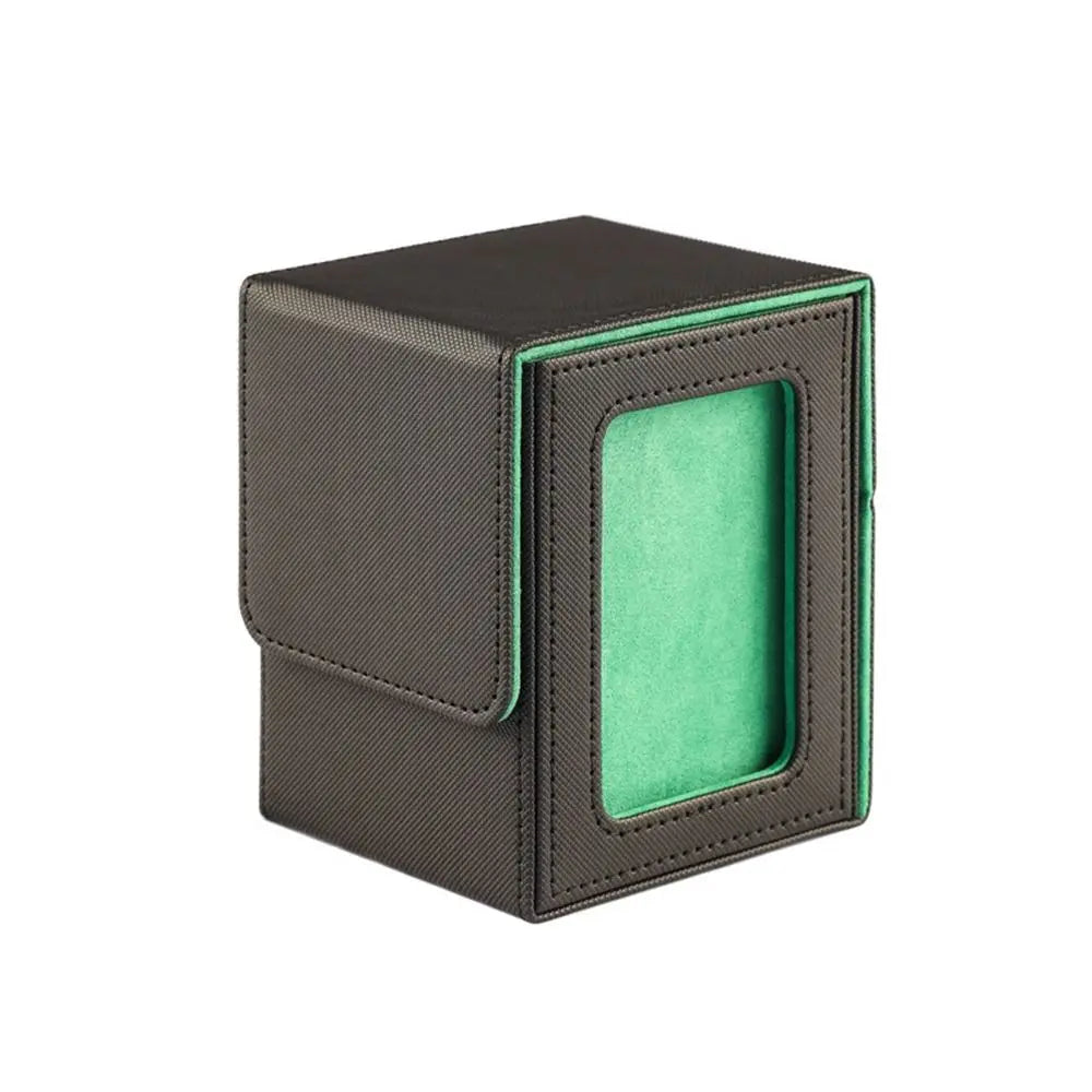 PU Leather Card Deck Box with Window – MTG Card Organizer Card Deck Box Richie's