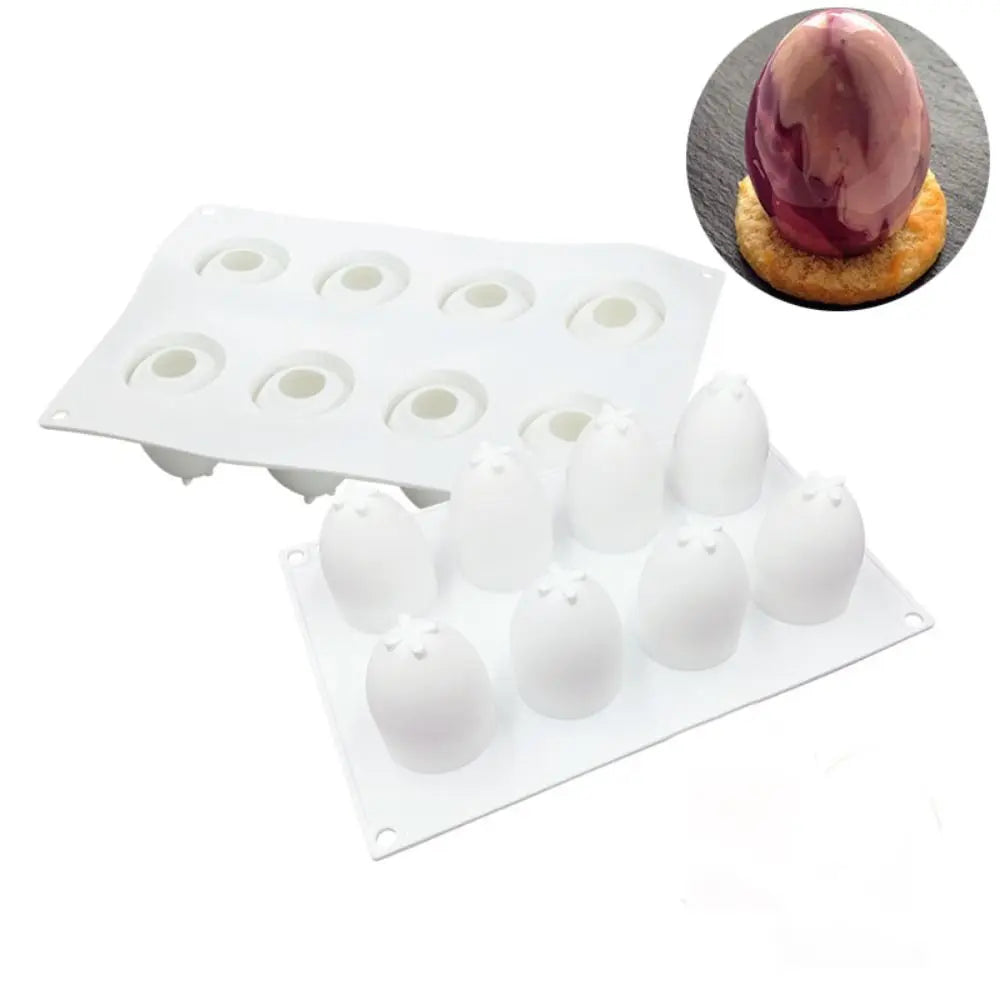Easter Egg Silicone Mold 8 Cavity – Chocolate, Cake & Soap DIY Silicone Baking Mold Richie's