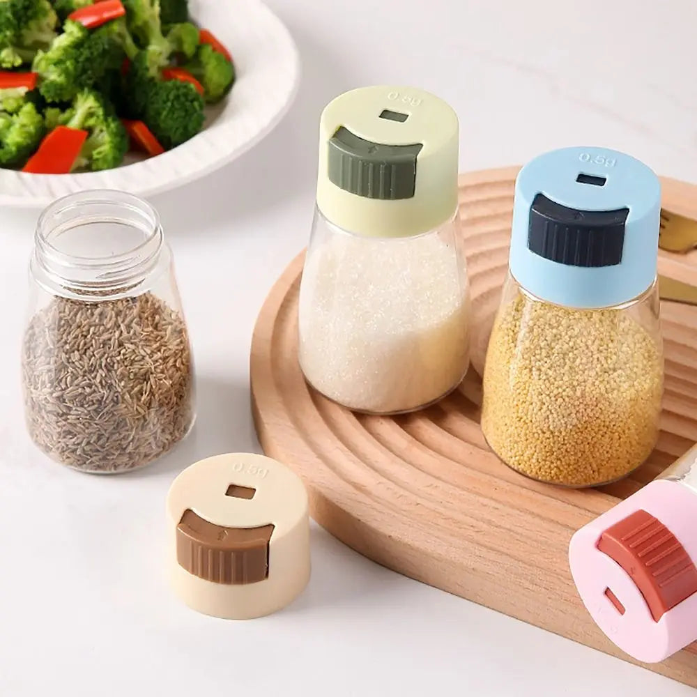 0.5g Press Quantitative Salt Dispenser – Dustproof Seasoning Jar Salt Dispenser Richie's