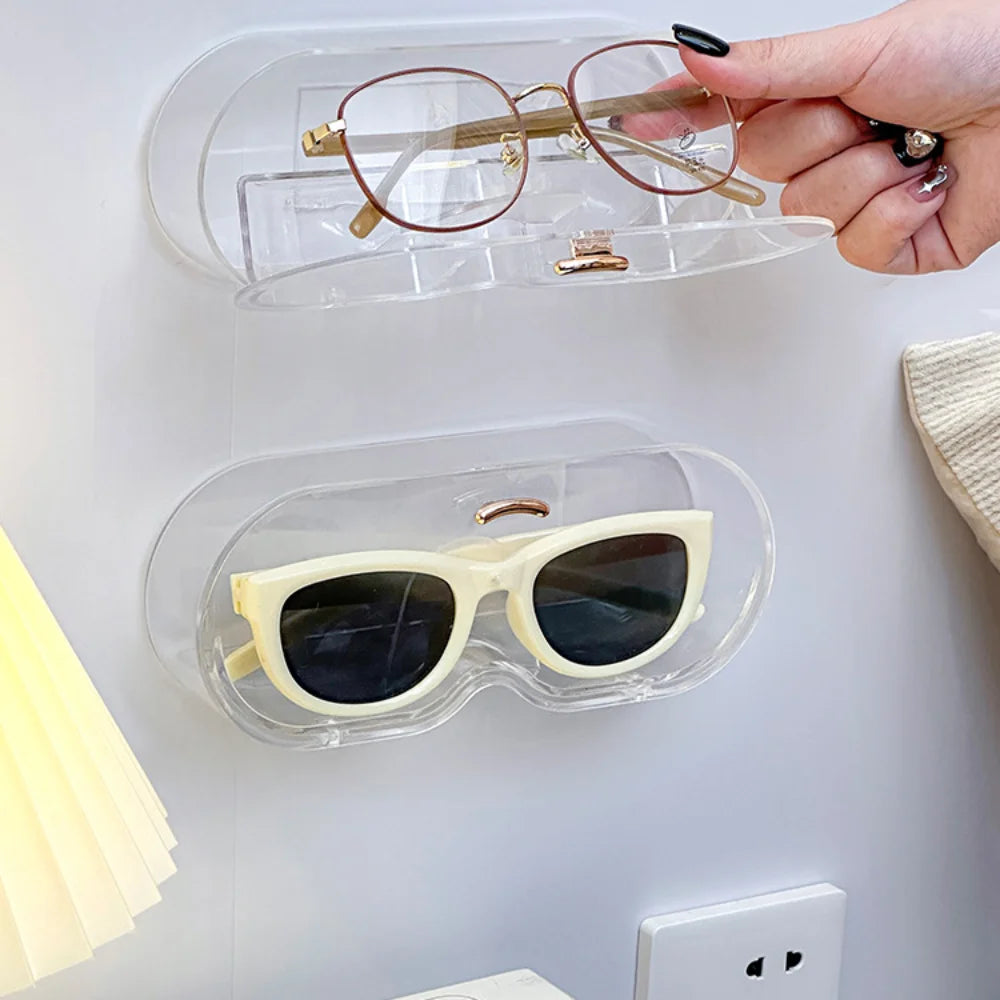 Wall Mounted Glasses Holder – No-Drill Sunglasses Storage Rack Eyewear Storage Rack Richie's