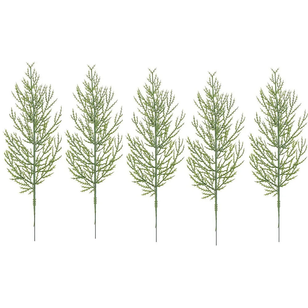 Artificial Pine Branch Sprigs 35cm – 5 or 10 Pack | Evergreen Artificial Pine Branches Richie's 5PCS