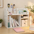 White Desk Organizer Shelf with Drawers | Desktop Storage Rack Desk Organizer Shelf Richie's Default Title