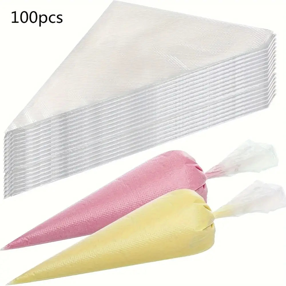 100-Pack Disposable Piping Bags – Leak-Proof BPA-Free Icing Bags Disposable Piping Bags Richie's