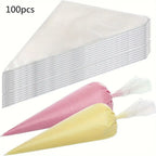 100-Pack Disposable Piping Bags – Leak-Proof BPA-Free Icing Bags Disposable Piping Bags Richie's