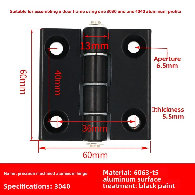 Aluminum Gun Stock Hinges 2020/3030/4040/5050 – Doors & Cabinets