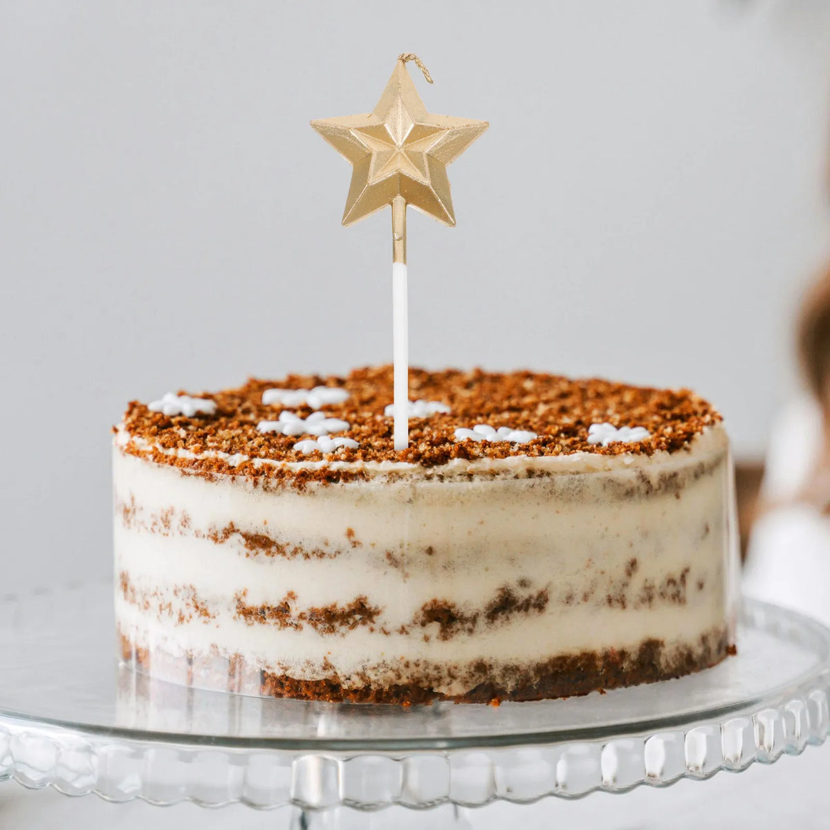 8Pcs Metallic 3D Star Birthday Candles – Sparkly Cake Toppers Birthday Cake Candles Richie's