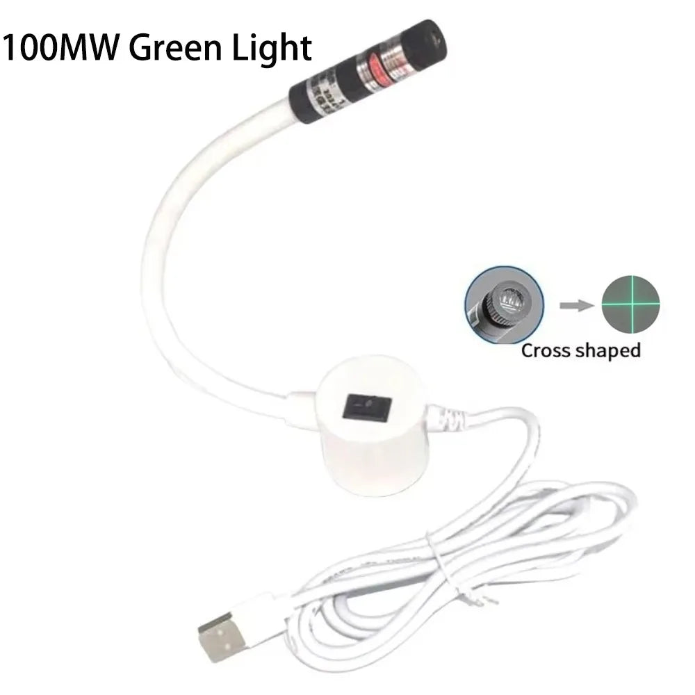 Magnetic Quilting Laser Guide Light – USB Dot Cross Line Sewing Quilting Laser Guide Richie's green 100MW cross