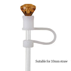 Silicone Straw Plug Diamond Shape Dust Cap | 10 Colors Straw Dust Cap Richie's