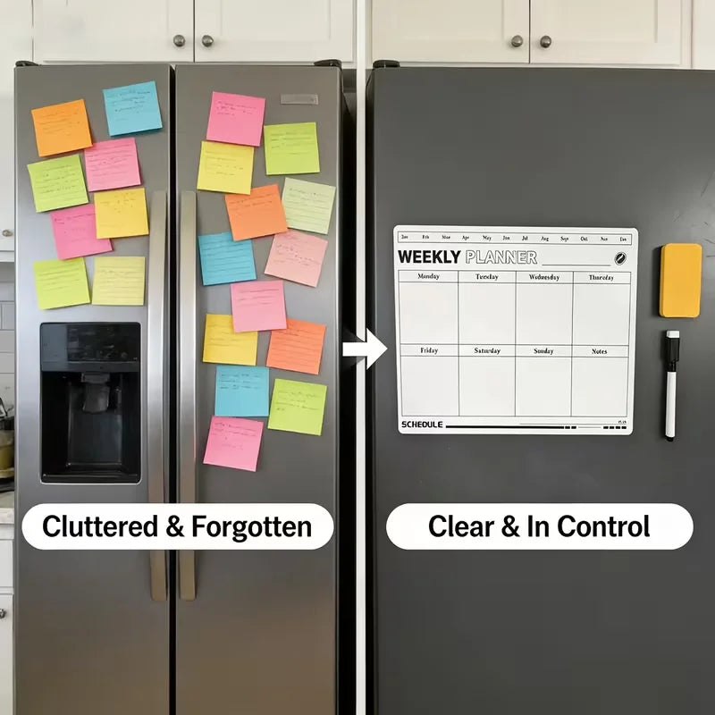 Fridge Magnetic Dry Erase Weekly Planner Whiteboard Board Magnetic Whiteboard Planner Richie's