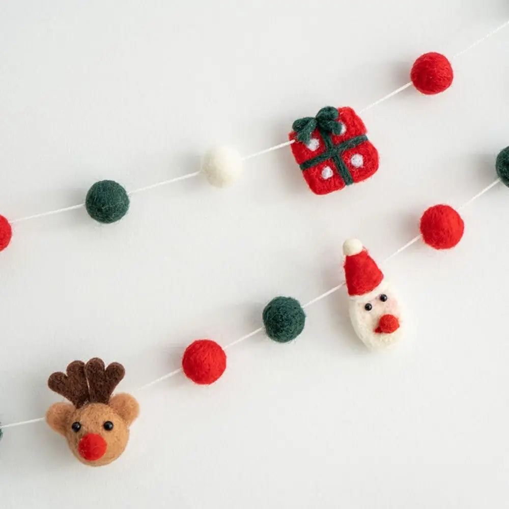 Felt Christmas Banner Hanging Bunting – Reusable Xmas Decor Christmas Banner Richie's