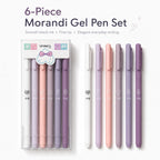 Morandi Retractable Gel Pens 6-Pack | 0.5mm Fine Black Ink Retractable Gel Pens Richie's