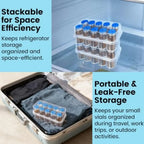10-Slot Vial Storage Case Clear Stackable Freezer Tube Box Vial Storage Box Richie's