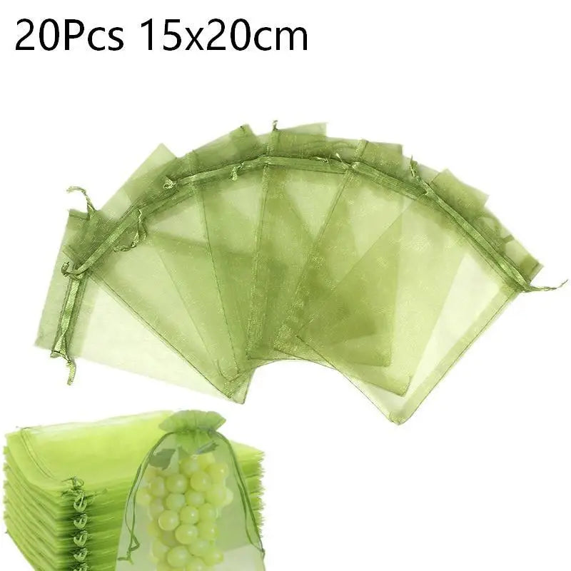 Reusable Mesh Drawstring Bags for Fruit & Vegetable Storage Mesh Storage Bags Richie's 20Pcs 15x20cm