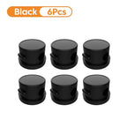 360° Magnetic Cable Clips | Adhesive Wire Organizer Cable Management Clip Richie's Black 6PCS