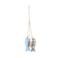 Mediterranean Fish Wood & Shell Wall Hanging Decoration Wall Hanging Decor Richie's 4-Light Blue