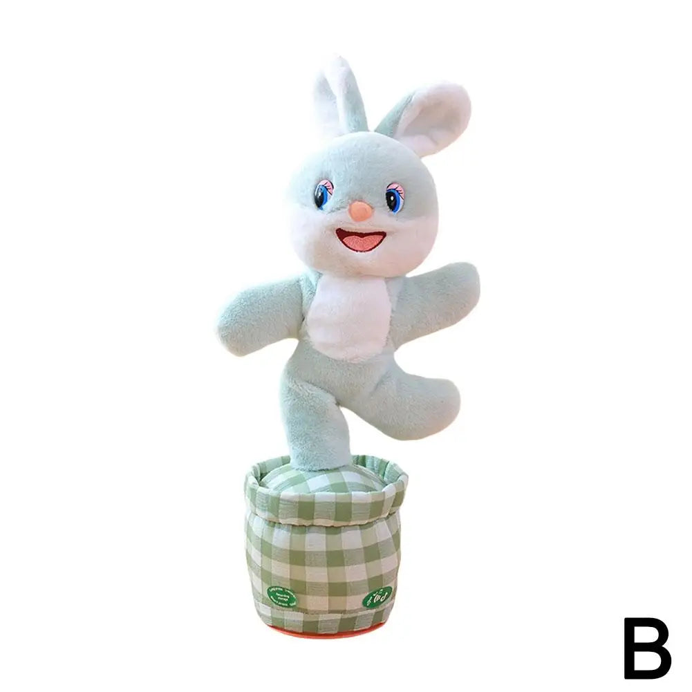 Talking Dancing Bunny Plush Toy – Sings, Repeats & Wiggles Interactive Plush Toy Richie's blue rabbit