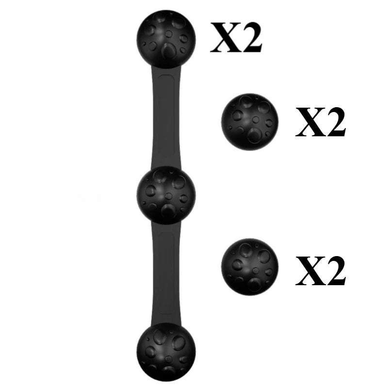 Air Fryer Silicone Magnetic Buckles 6pcs – Heat-Resistant Air Fryer Accessory Richie's 6pcs black