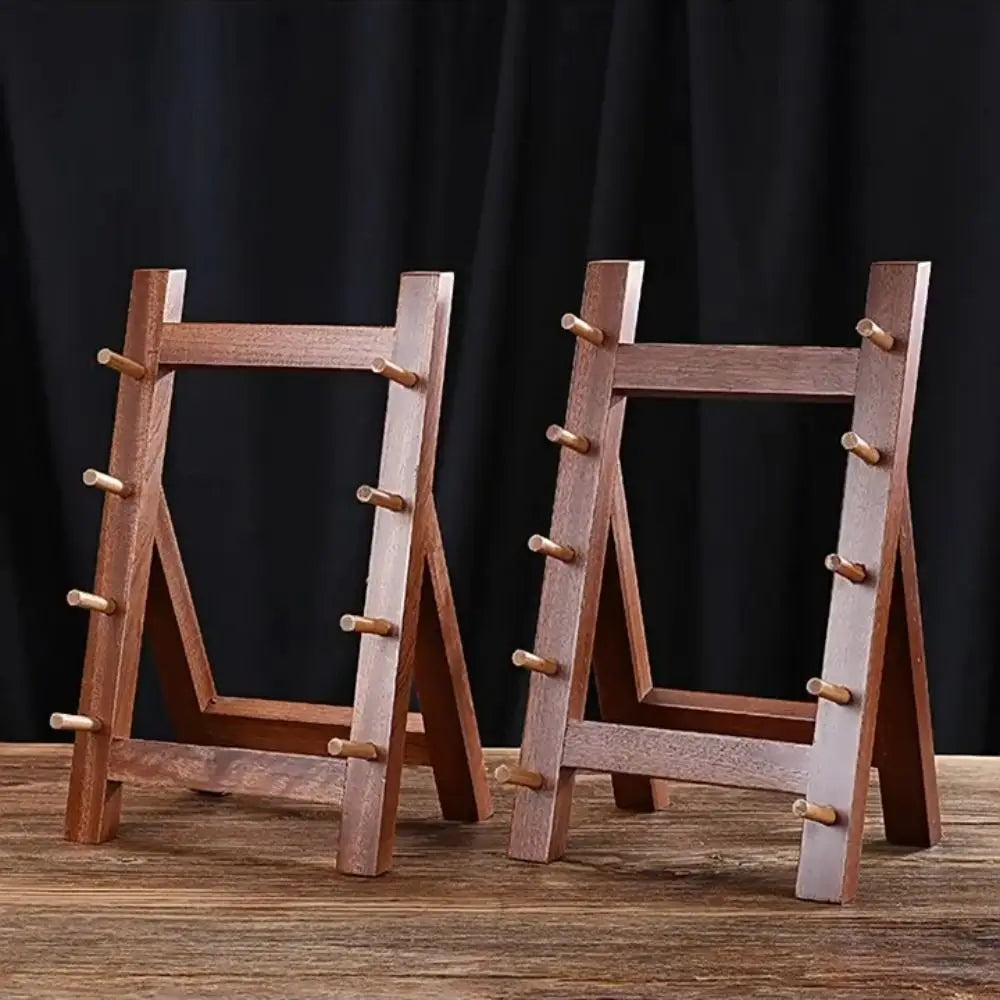 Multi-Layer Wood Katana Display Stand & Knife Rack – 4/5/6 Tier Wood Display Rack Richie's