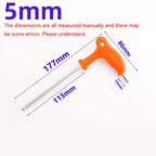 T-Handle Allen Wrench Set 2.5–14mm Metric Hex Keys | 9-Piece Hex Key Wrench Set Richie's 5mm