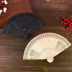Chinese Hollow Carved Wooden Folding Fan – Wedding & Décor Prop Decorative Folding Fan Richie's