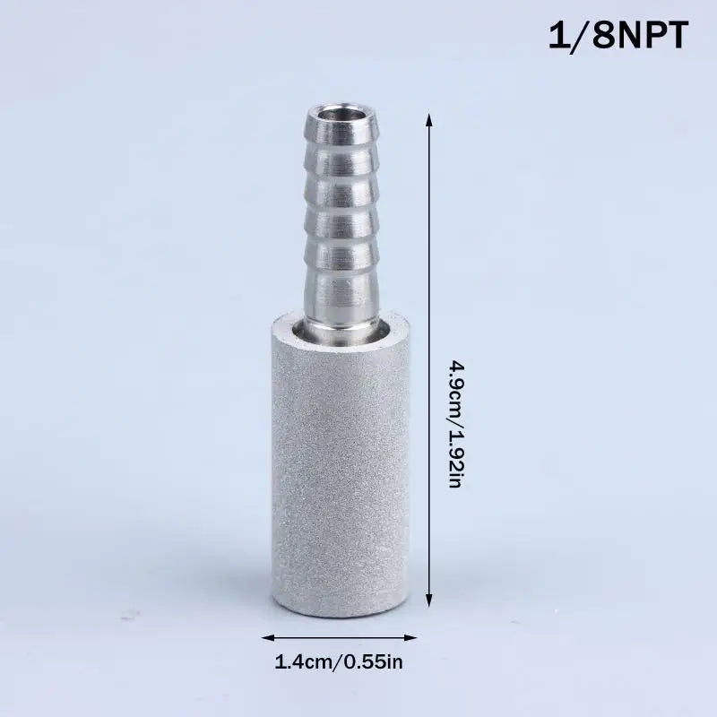 SS316L Homebrew Carbonation Diffusion Stone – 1/2" 1/8" NPT Homebrew Diffusion Stone Richie's A1