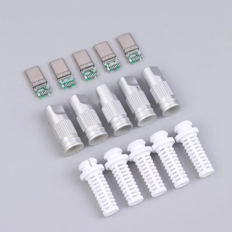 USB 3.1 24-Pin Type-C Male Solder Connector – Fast Charge Repair USB-C Solder Connector Richie's white 5pcs