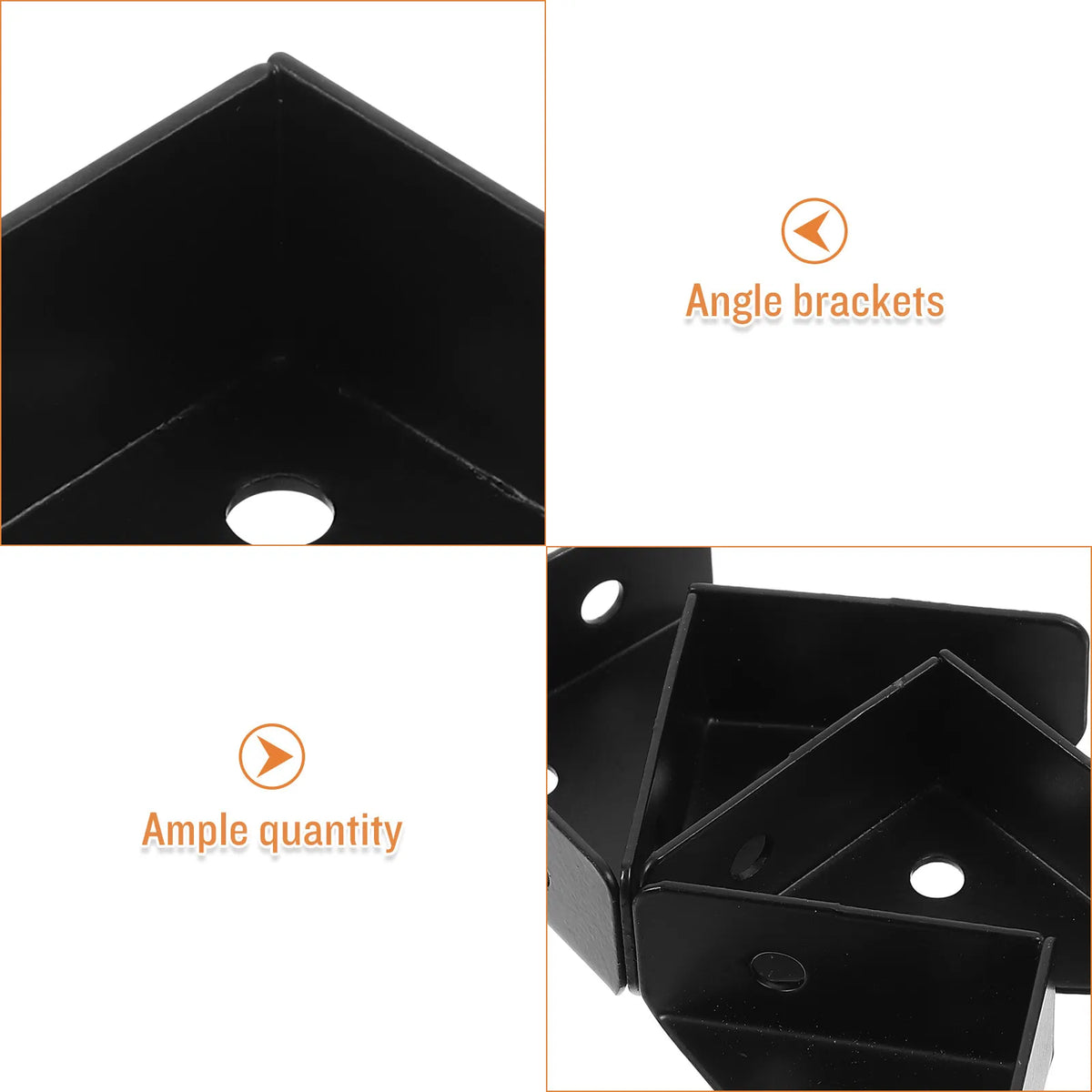 4Pcs Metal Corner Brace Brackets – Heavy-Duty Angle Connectors Corner Brace Brackets Richie's