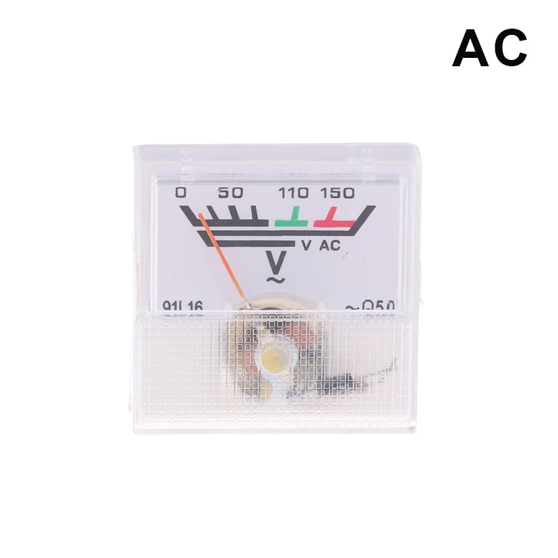 Analog Panel Voltmeter Ammeter AC/DC Voltage Current Meter Analog Panel Meter Richie's AC 150V