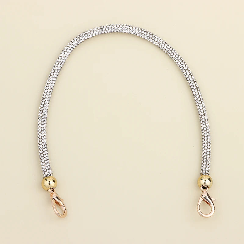 Rhinestone Handbag Chain Strap Loop Knot DIY Bag Accessory Handbag Chain Strap Richie's 06