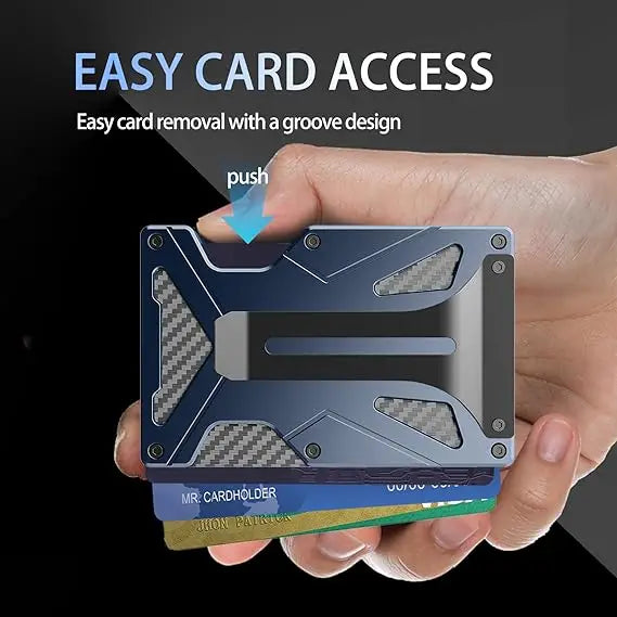 MagSafe Wallet AirTag Slot RFID Blocking Carbon Fiber Slim Magnetic Card Wallet Richie's