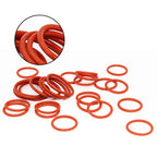 50PCS Red VMQ Silicone O-Rings CS1.5mm OD13.5–20mm Gasket Seals Silicone O-Ring Gaskets Richie's