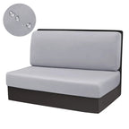 2-Pack Stretch RV Dinette Cushion Covers – Slip-On Seat Covers Seat Cushion Covers Richie's Light Grey