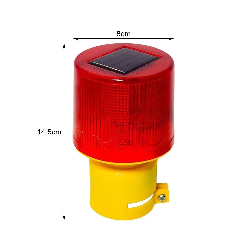 Solar LED Warning Light – Flashing Alarm Lamp, 500m Visibility Solar Warning Light Richie's