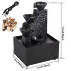 Desktop Water Fountain Waterfall Ornament | USB or Battery Desktop Water Fountain Richie's